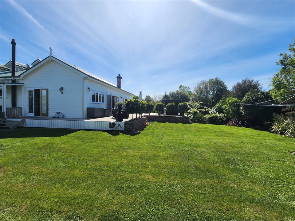 Fenced off back section