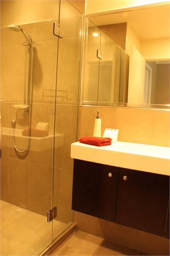 Shower and vanity room