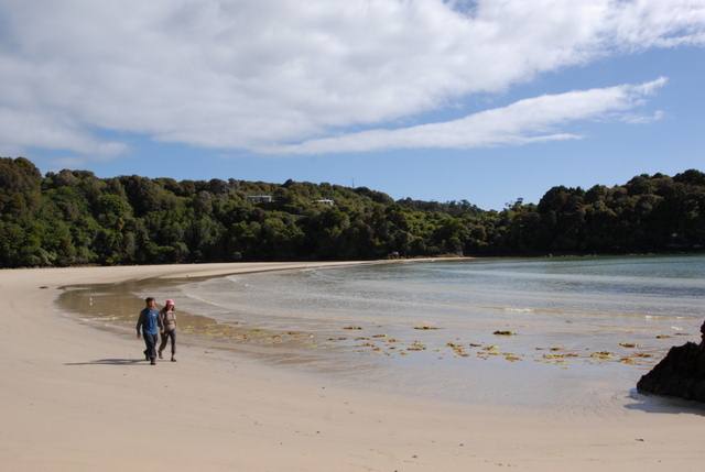 Bathing beach below Kereru House