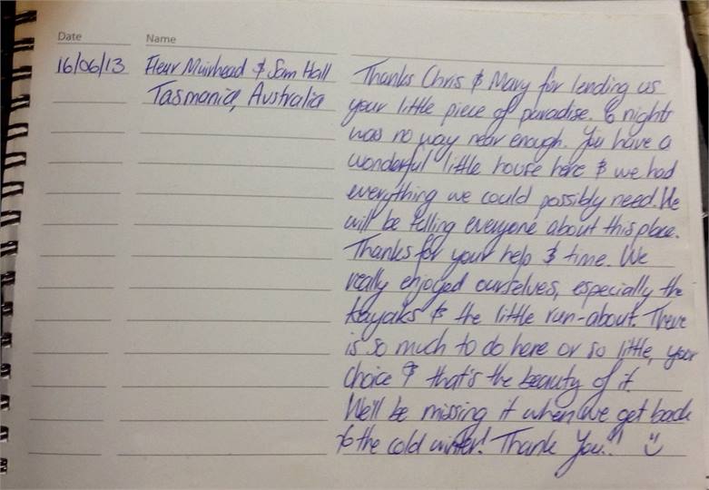 Happy guest comments