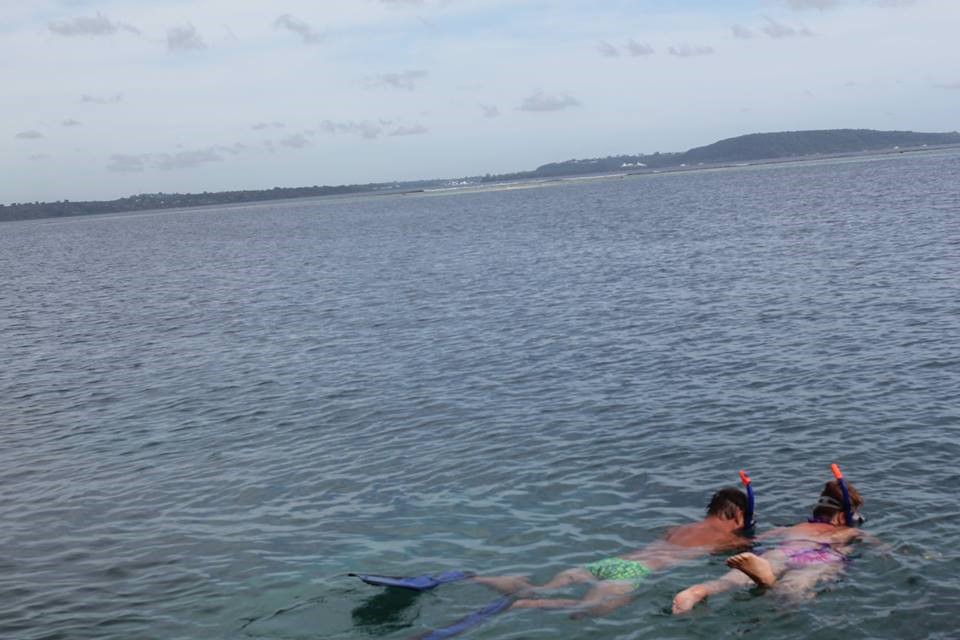 Snorkeling right infront of your bungalow