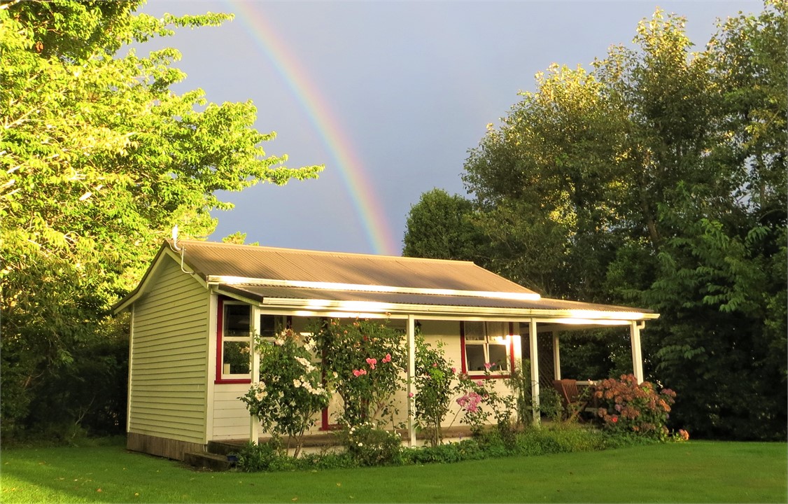 Post Office Cottage in a morning rain shower
