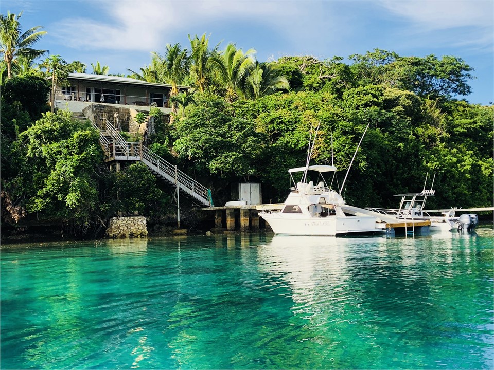 Whare from the water