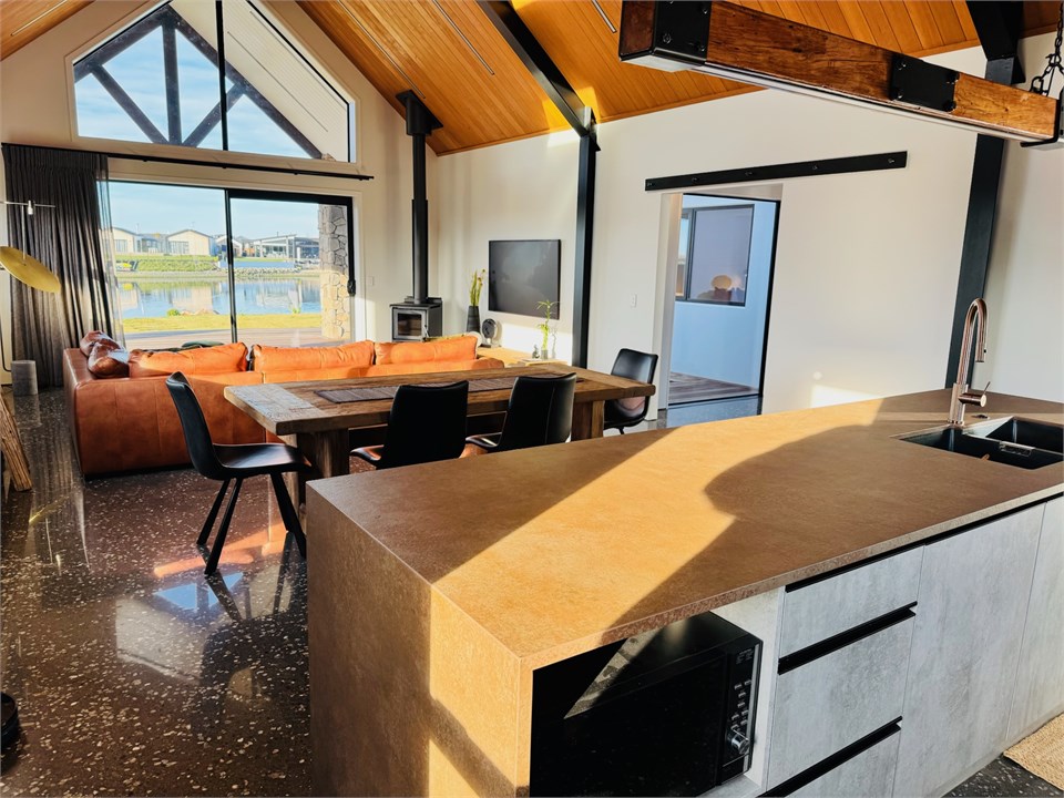 Kitchen View to Living