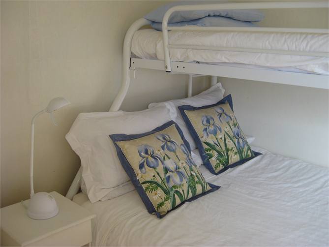 Middle bedroom (European bunks - single + double)