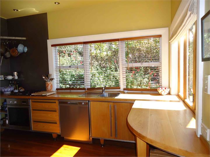 Kitchen with Sea views