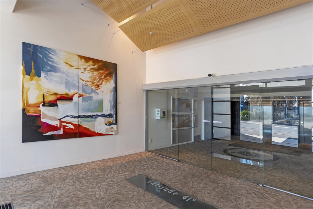 Foyer to the apartment building