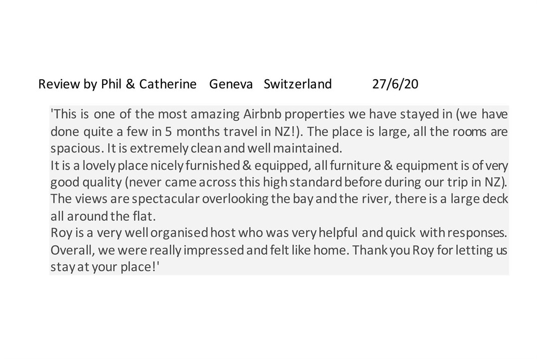 Review by Phil & Catherine 27-6-2020