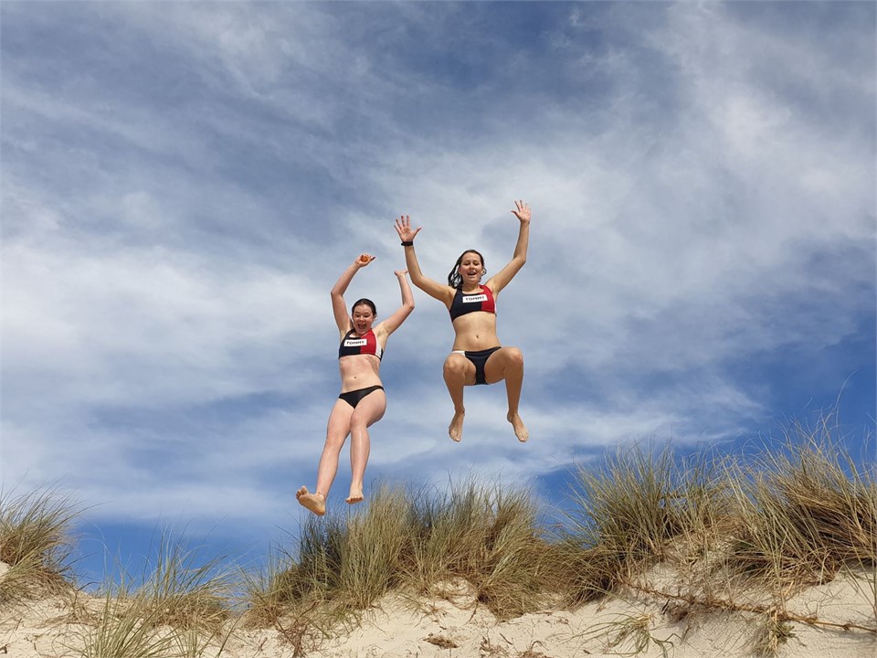 Sand dunes at Puheke Beach