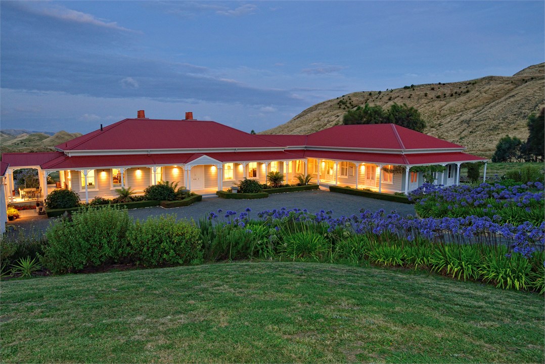 The homestead at dusk
