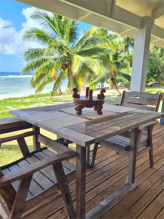 Front Balcony Dining Area
