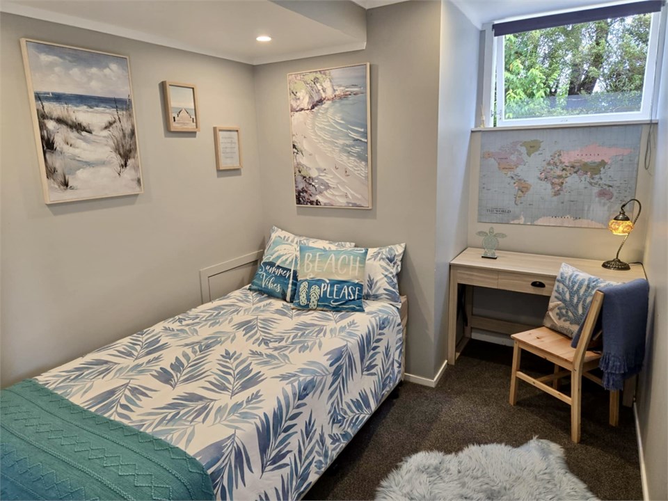 Downstairs Coral room