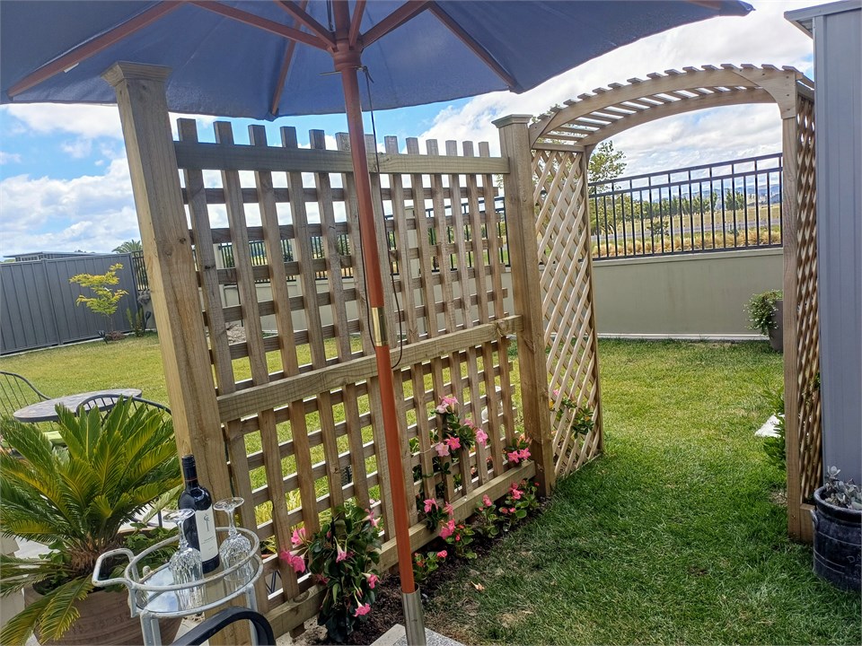 A private space outside to have breakfast, or refr