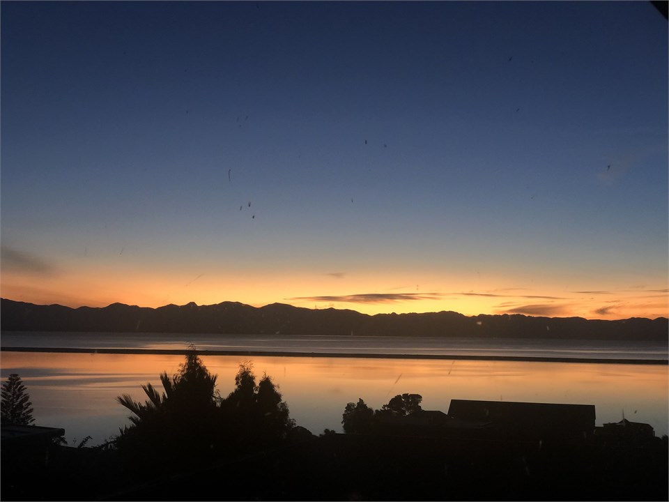 View from upstairs bedroom