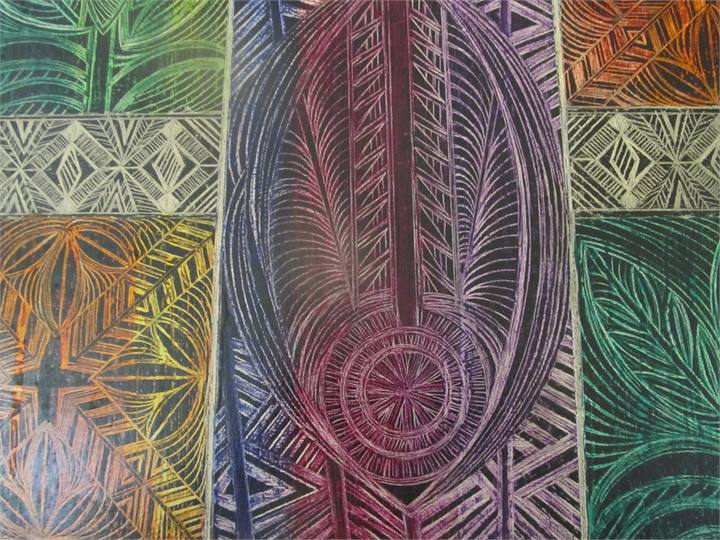 local art work throughout the villa