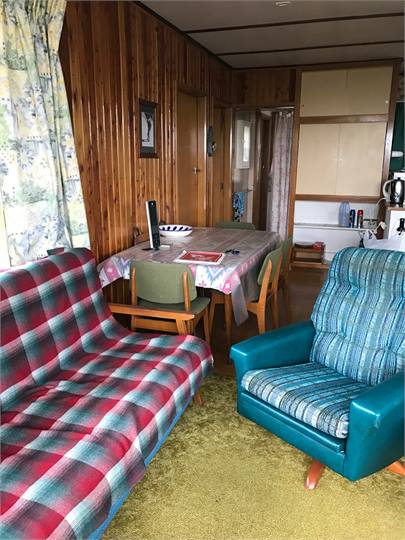 Living area looking towards bathroom end