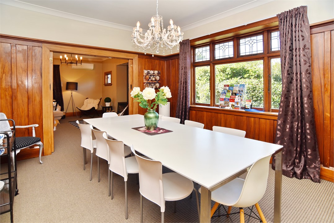 Dining room with lovely garden view