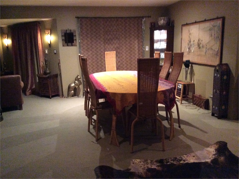 Sophisticated dining area