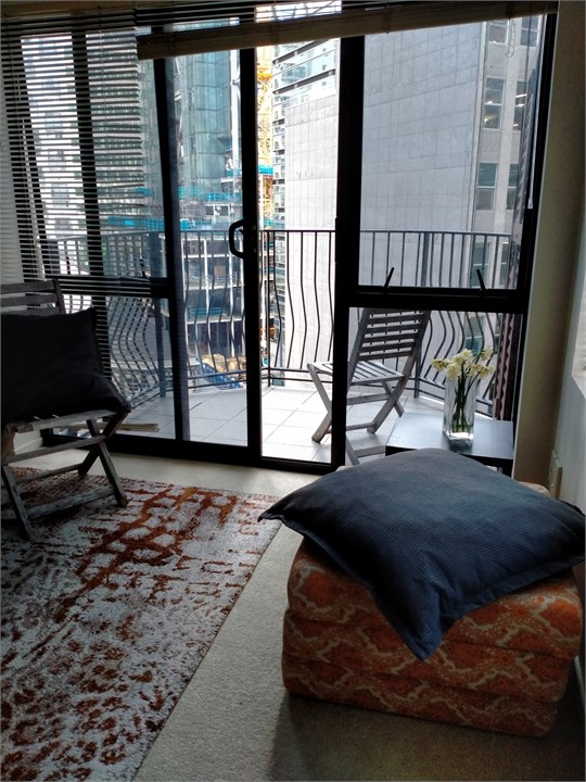 Step outside on your private balcony