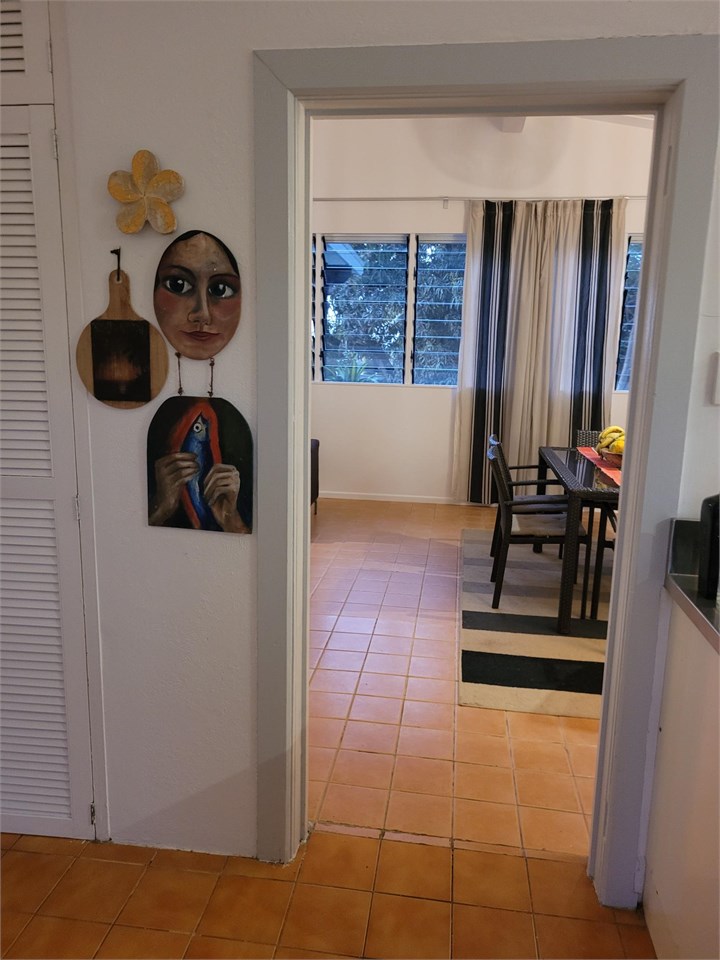 through the kitche door