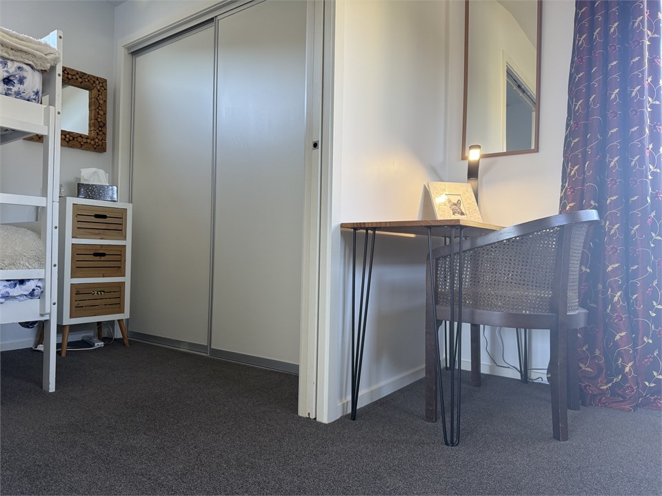 Wardrobe in the bunkroom