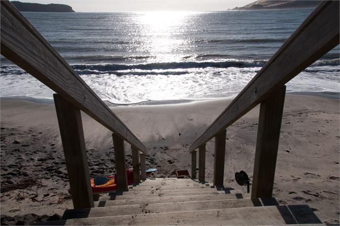 private beach access