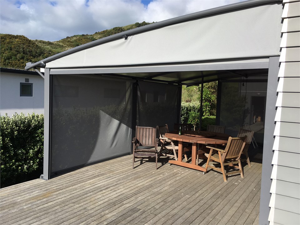 Covered outdoor deck