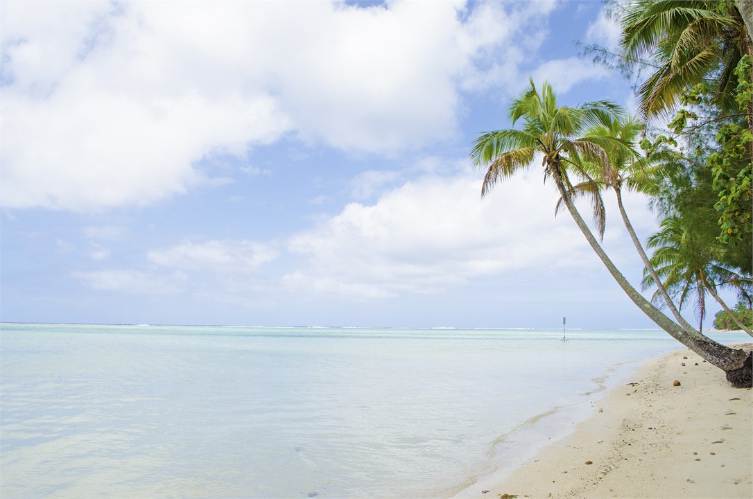 Beach facing West of Tumutoa Beach House