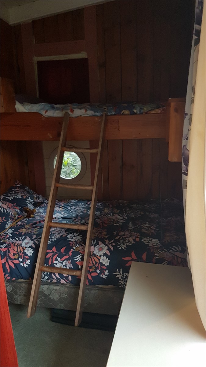 Bedroom 2 - double bed with single bunk & wardrobe