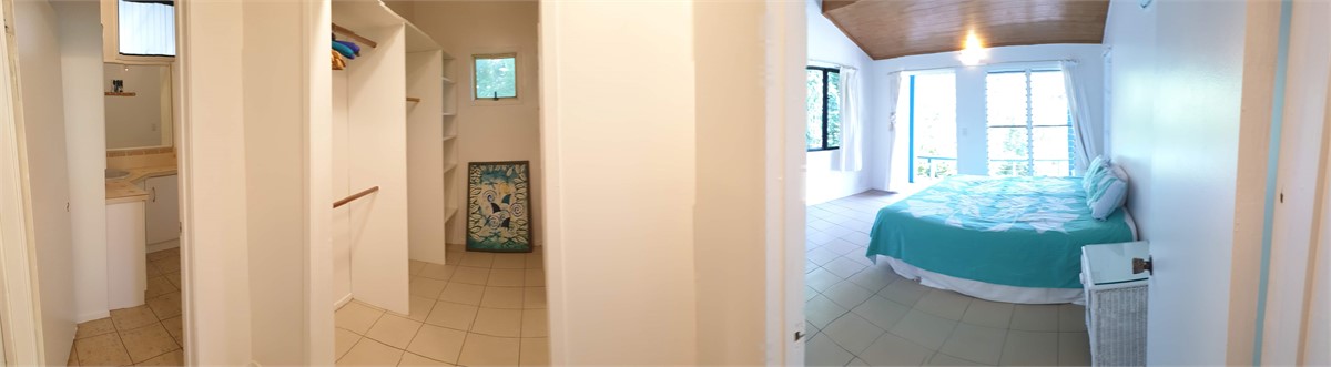 Panarama of Main Bathroom, Wardrobe and Bedroom