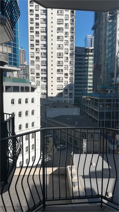 City view from balcony