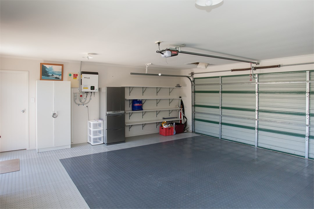 Covered double garage