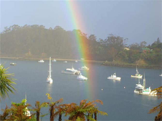 Rainbow over the bay