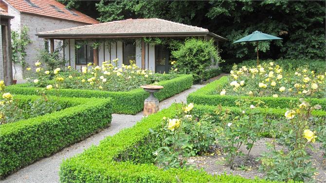Rose garden and cottage