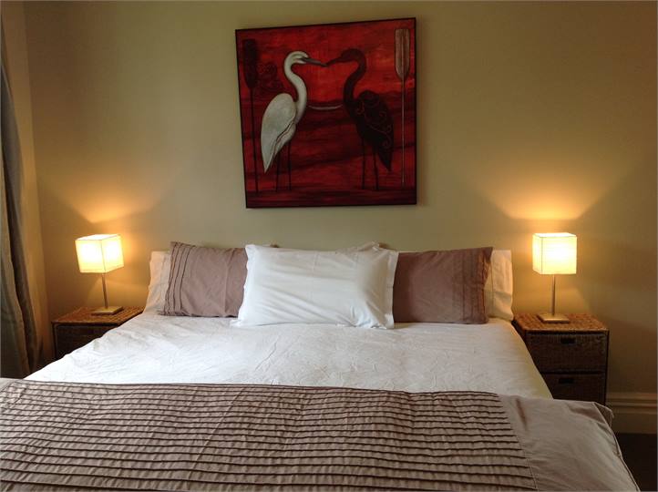 Master bedroom with ensuite and tv