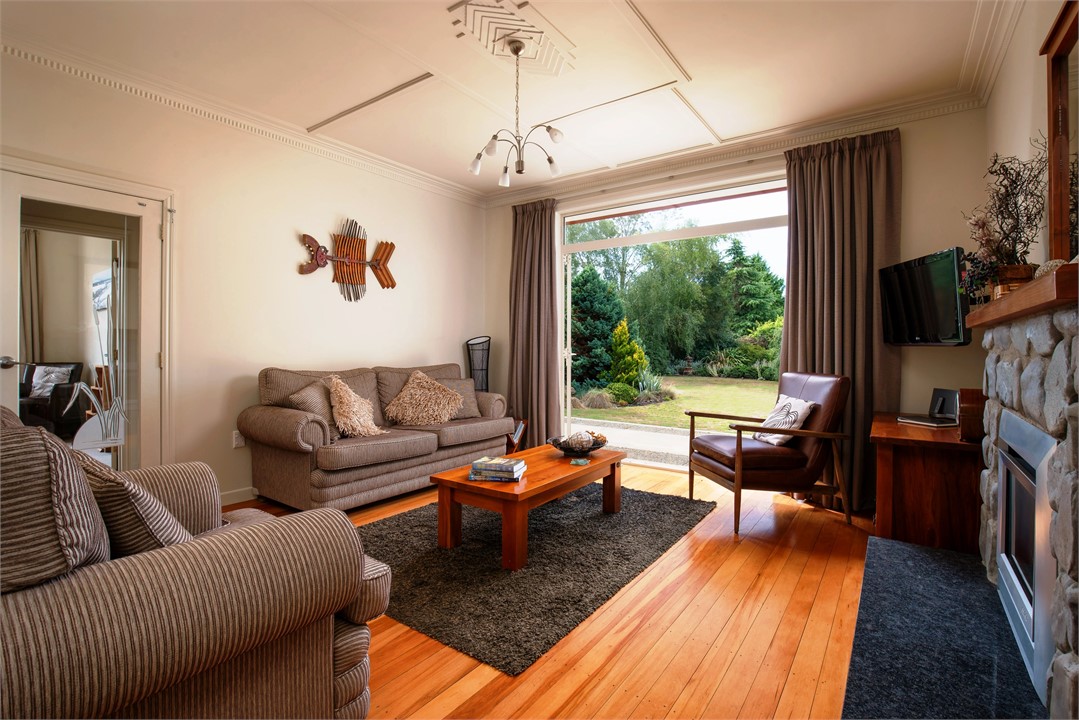 The lounge room opens onto the large front garden