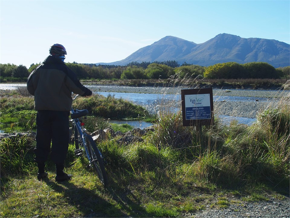 Around the Mountains Cycle Trail winds into town