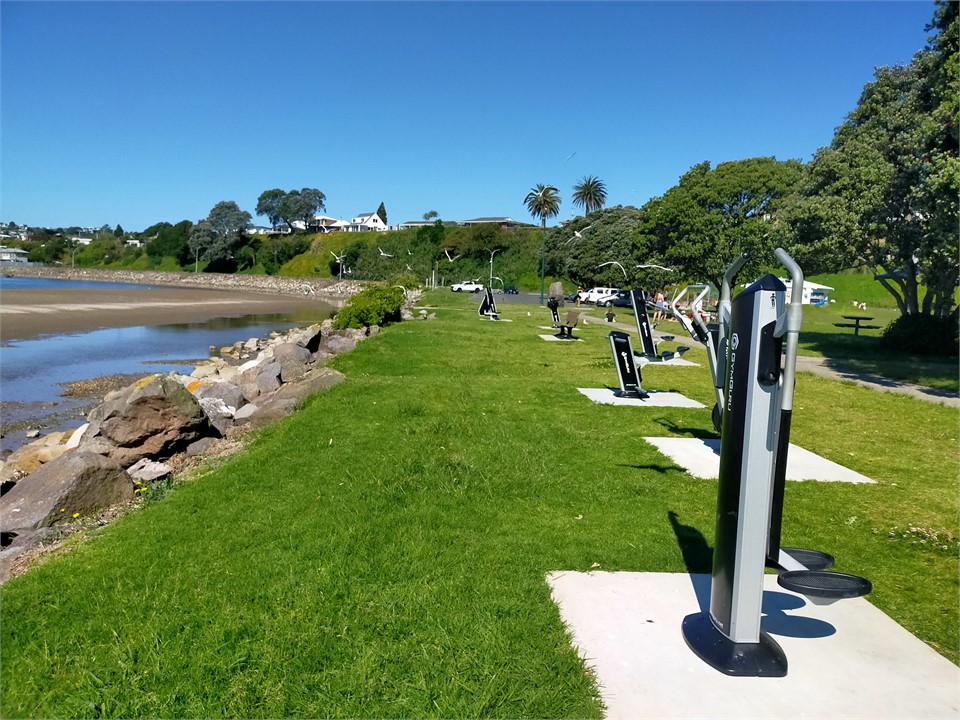 Exercise Pods near the village Green