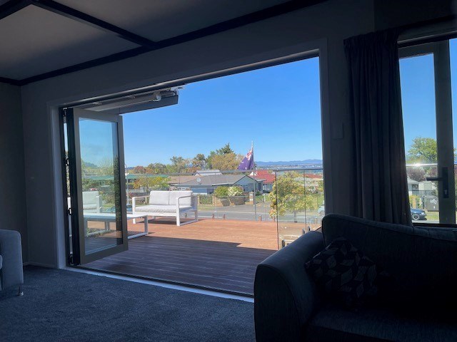 Looking from lounge to awning