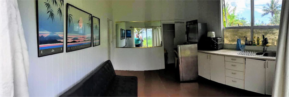 Looking in to living kitchen