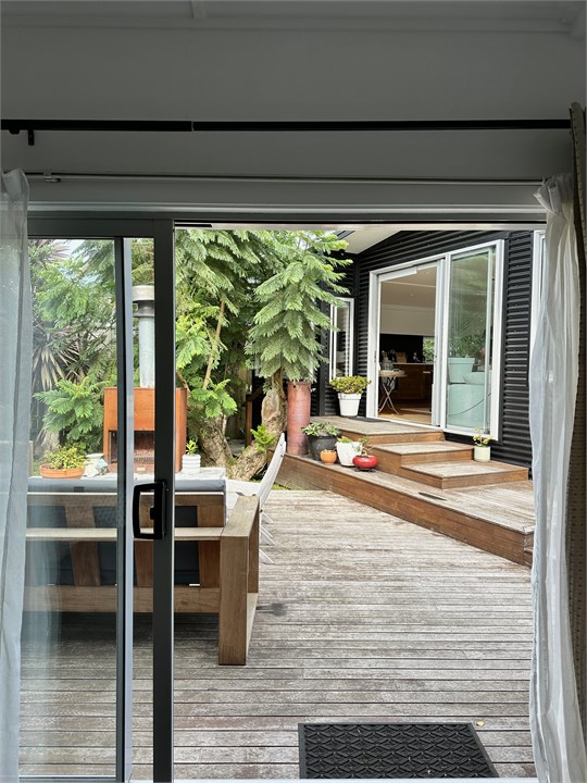 View from outside bedroom