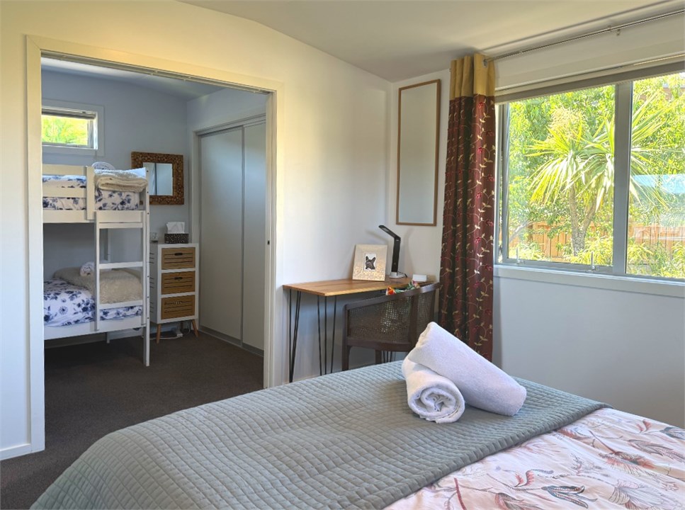 Access to Bunkroom is Through the Queen bedroom