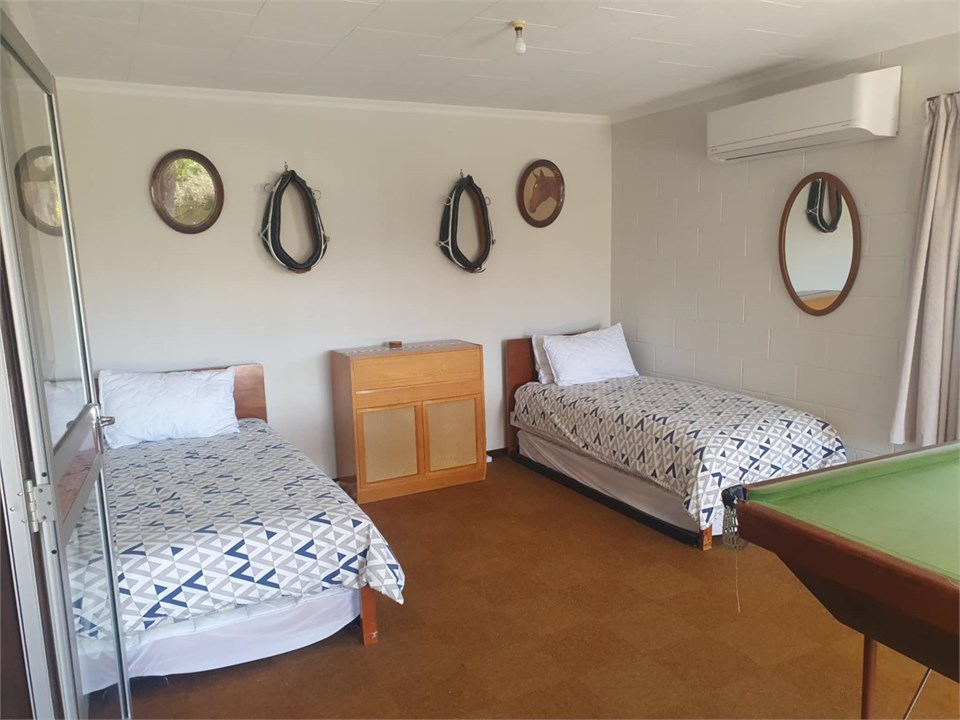 Games room with single beds downstairs