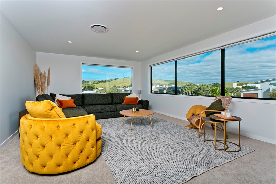 Upper level living / media room