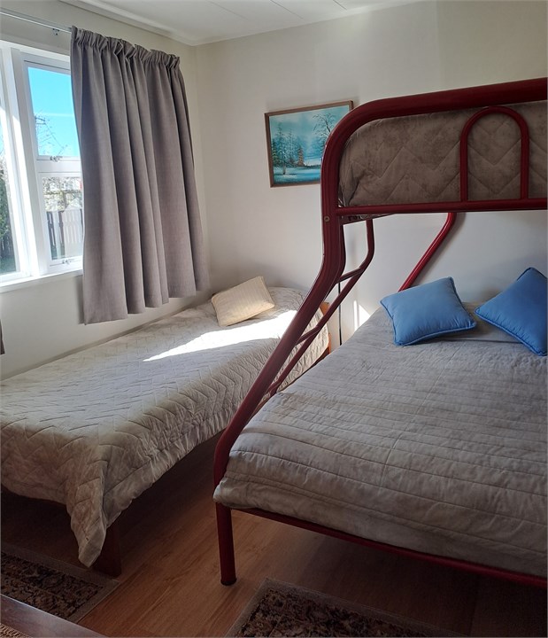 Bedroom 3 - Bunk bed (double-single) and long sing