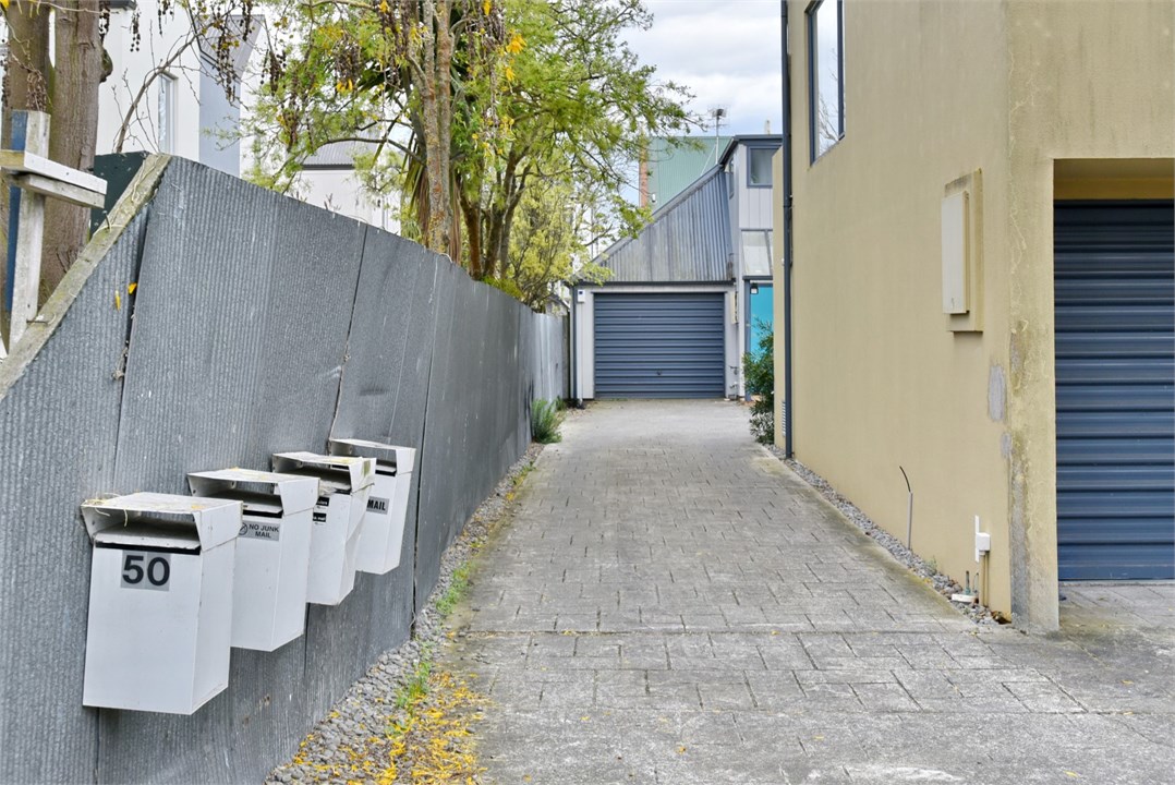 View of the driveway to the property