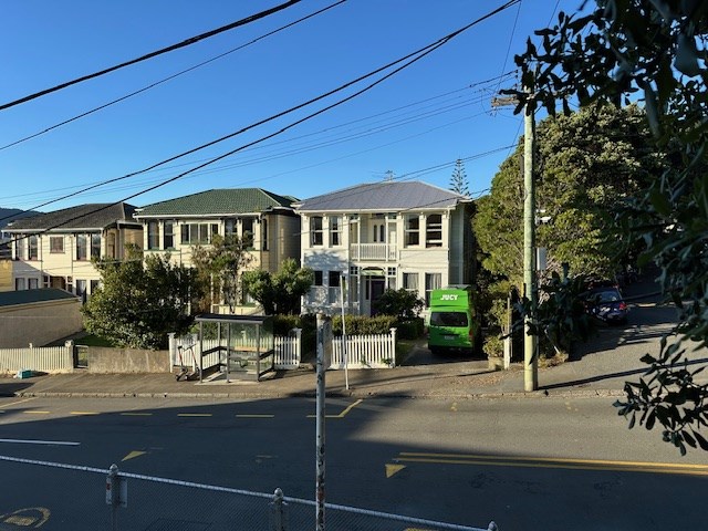 Exterior from bus stop opposite