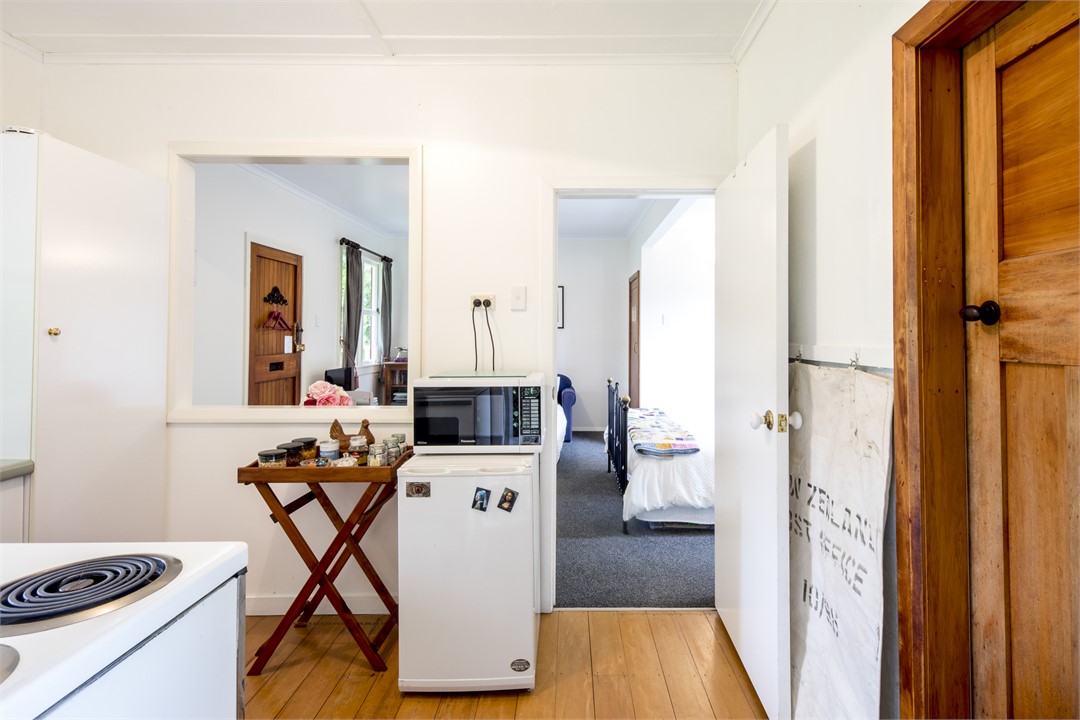 Kitchen looking towards the bedroom