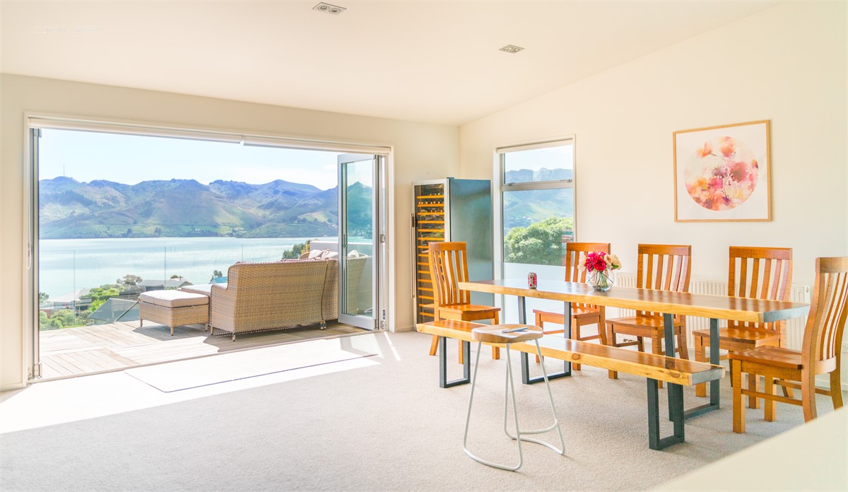 Spacious dining area