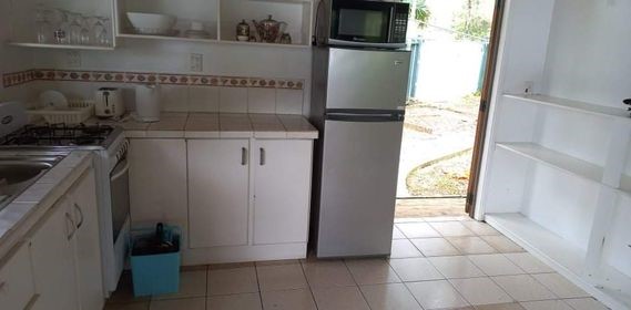 Kitchen towards clothes line area